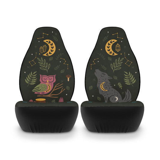 Night In The Forest - Car Seat Covers