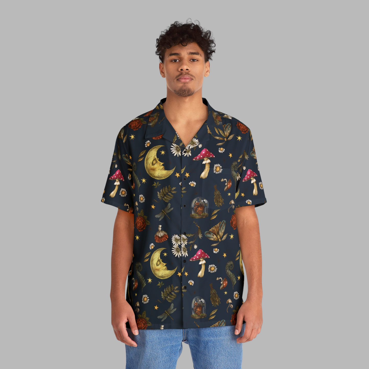 Tales of Night Forest Men's Hawaiian Shirt