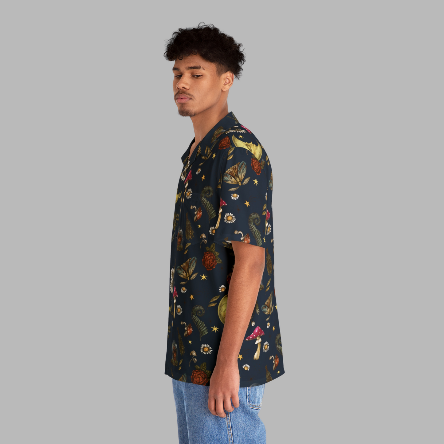 Tales of Night Forest Men's Hawaiian Shirt