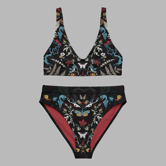 Summer Forest - Recycled High-waisted Bikini